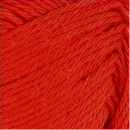 Włóczka bawełna Oeko-Tex Czerwona 50 g
